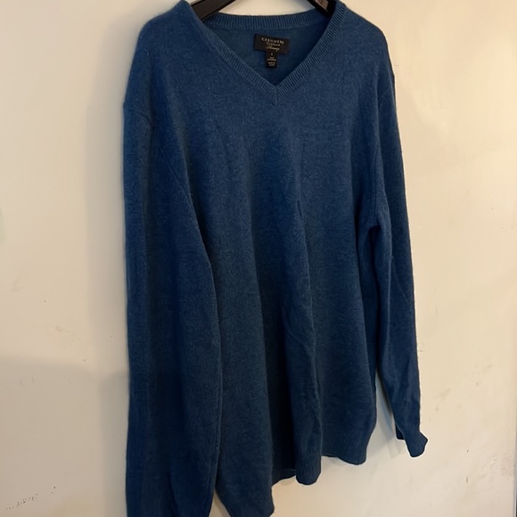 100%Cashmere Club Room Sweater Sz Large Medium Blue soft soft Feel 100% cashmere - Picture 4 of 7